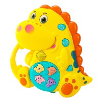 Дитяче піаніно Динозавр FT 0009 на батареях Жовтий