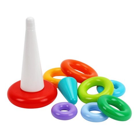 Дитяча іграшка "Пірамідка" 1904TXK видувна, 9 елементів, 31 см