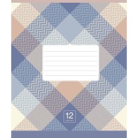 Зошит учнівський "Plaid pattern" 018-3345K-4 в клітинку, 18 аркушів