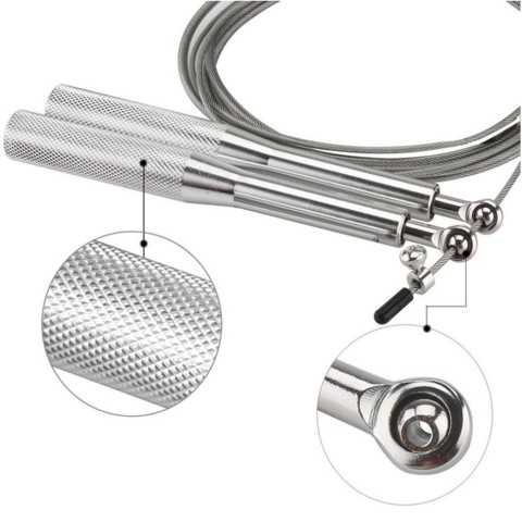 Скакалка швидкісна для кросфіту "Blow" NE-BL-4790 чорна 3 м