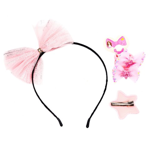 Дитячий набір "Принцеса" 0105-036-3 обруч, резинка, затискач