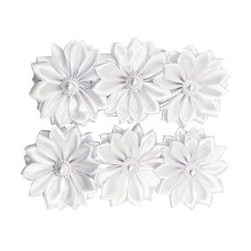 Набір резинок для волосся "Гербера" 0108-387, 6 штук, білий