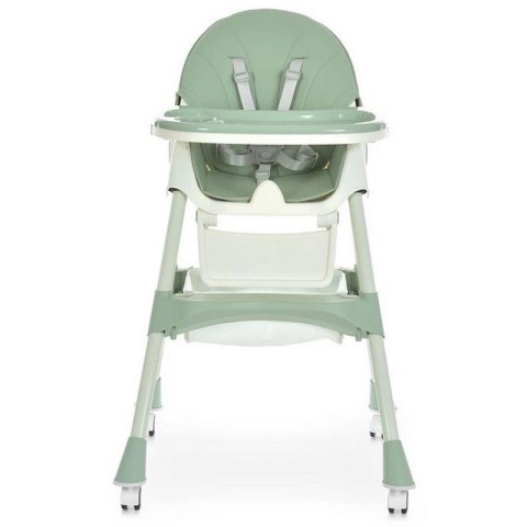 Стільчик для годування M 6302 Olive складний, 5-ти точкові ремені