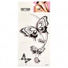 Тимчасове татуювання "П'ять метеликів Tattoo" 1020-HM1643