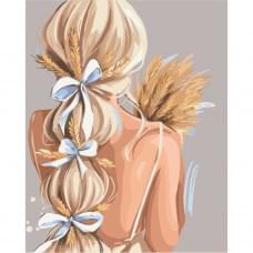 Картина за номерами "Польова дівчина" Bambi 10389-NN 40х50 см