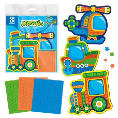 Набір для творчості "Транспорт" VT4511-10 м'яка мозаїка