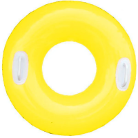 Дитячий надувний круг з ручками 59258 глянсовий Жовтий