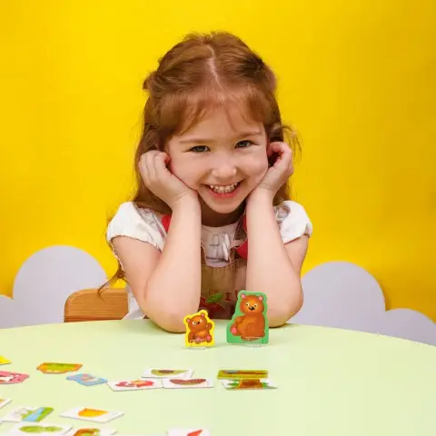 Настільна гра асоціації "У лісі та на фермі" Vladi Toys VT1804-46 (укр)