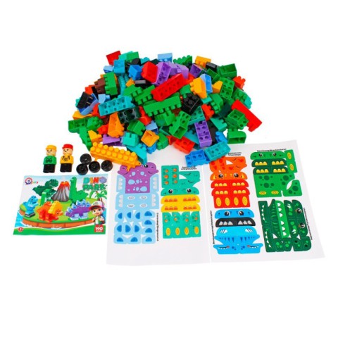 Дитячий конструктор "Dino park" 2222TXK 190 деталей