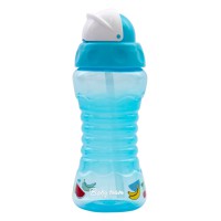 Поїльник для подорожей з трубочкою 5005_блакитний 300 мл