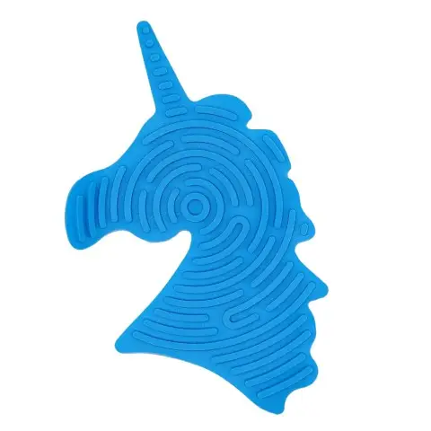 Дитяча розвиваюча дошка для сенсорної активності "Єдиноріг" GS0108 двостороння Синій