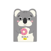 Дитячий блокнот з вушками "Koala" АП-1803-06, 24 сторінки