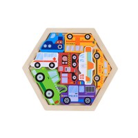 Дитячий дерев’яний пазл вкладиш "Міський транспорт" C9441-8