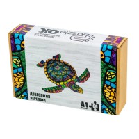 Фігурний дерев'яний пазл A4 Довголітня Черепаха PuzA4-01739, 68 деталей