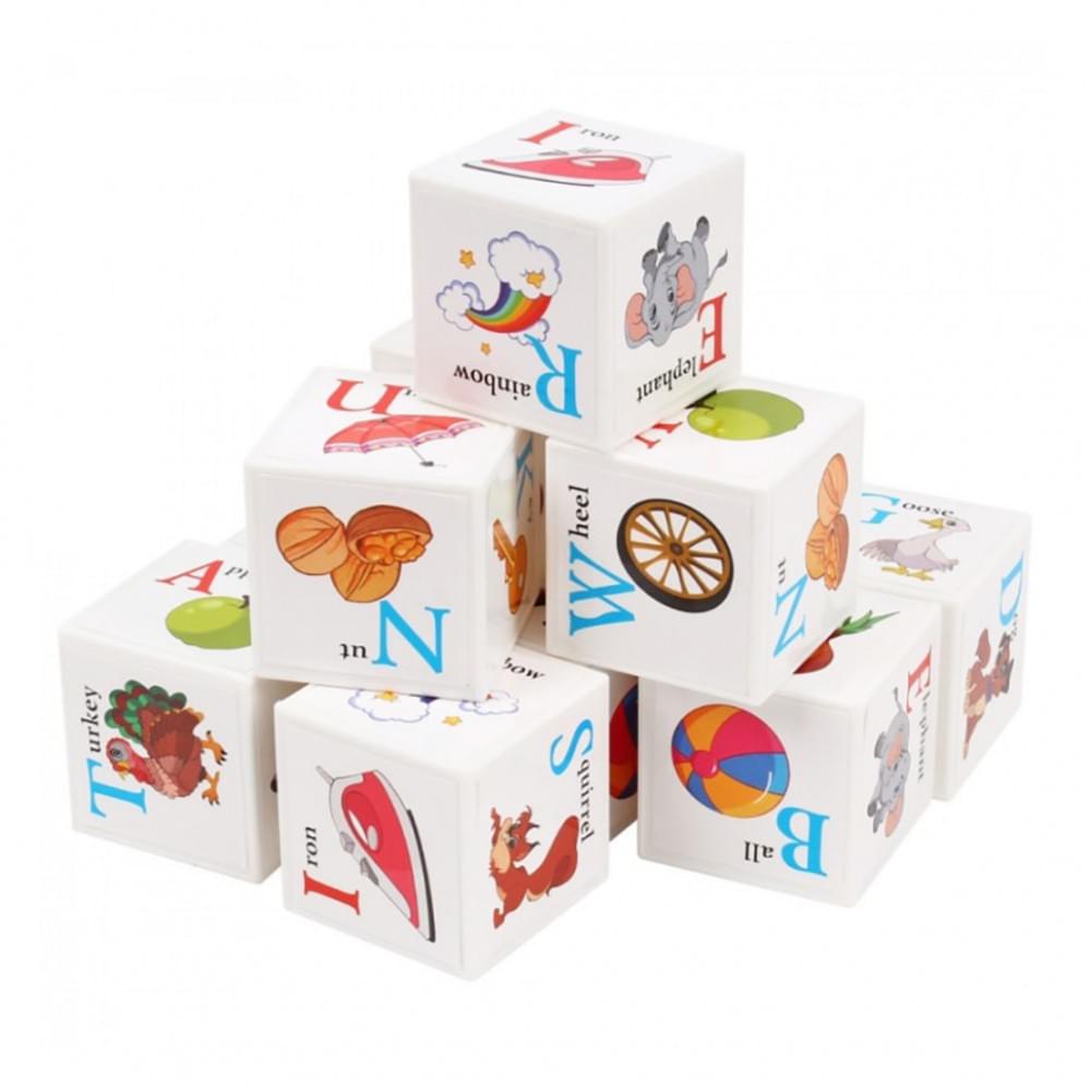 Дитячий розвиваючий набір кубиків "Англійська абетка" 1325TXK 12 кубиків