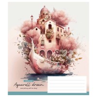Зошит учнівський "Aquarell dream" 036-3289L-2 у лінію, 36 аркушів