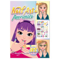Дитяча книжка з наліпками студія краси "Nail art accesories" РМ-76-04