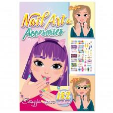 Дитяча книжка з наліпками студія краси "Nail art accesories" РМ-76-04