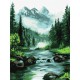 Картина за номерами "Таємниче джерело" KHO6371, 30х40 см