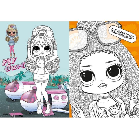 Дитяча книжка-розмальовка "Travel Sunset" LCB6 зі стікерами