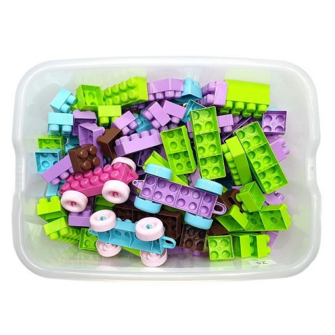 Дитячий блочний конструктор "Набір для дівчаток" 013999/02, 343 деталі