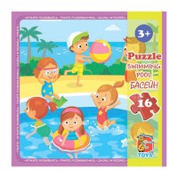 Пазли дитячі "Дитячий майданчик" LX08, 16 елементів
