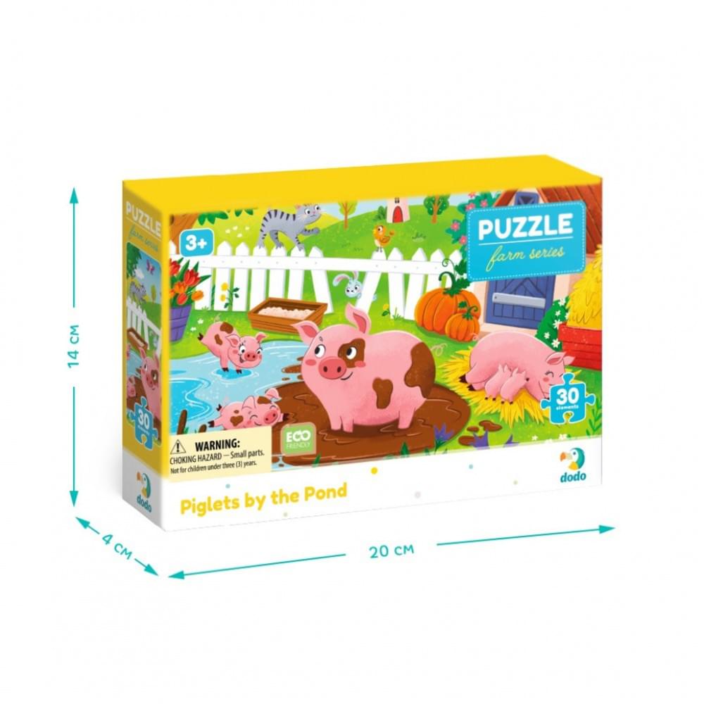 Дитячий пазл "Поросята біля ставка" DoDo Toys 300682, 30 елементів