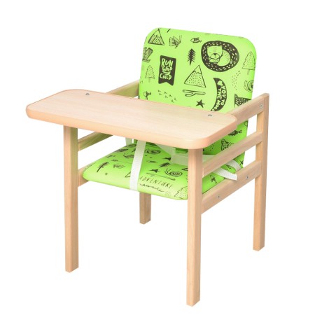 Стільчик для годування 2 в 1 Quest лайм, дерево