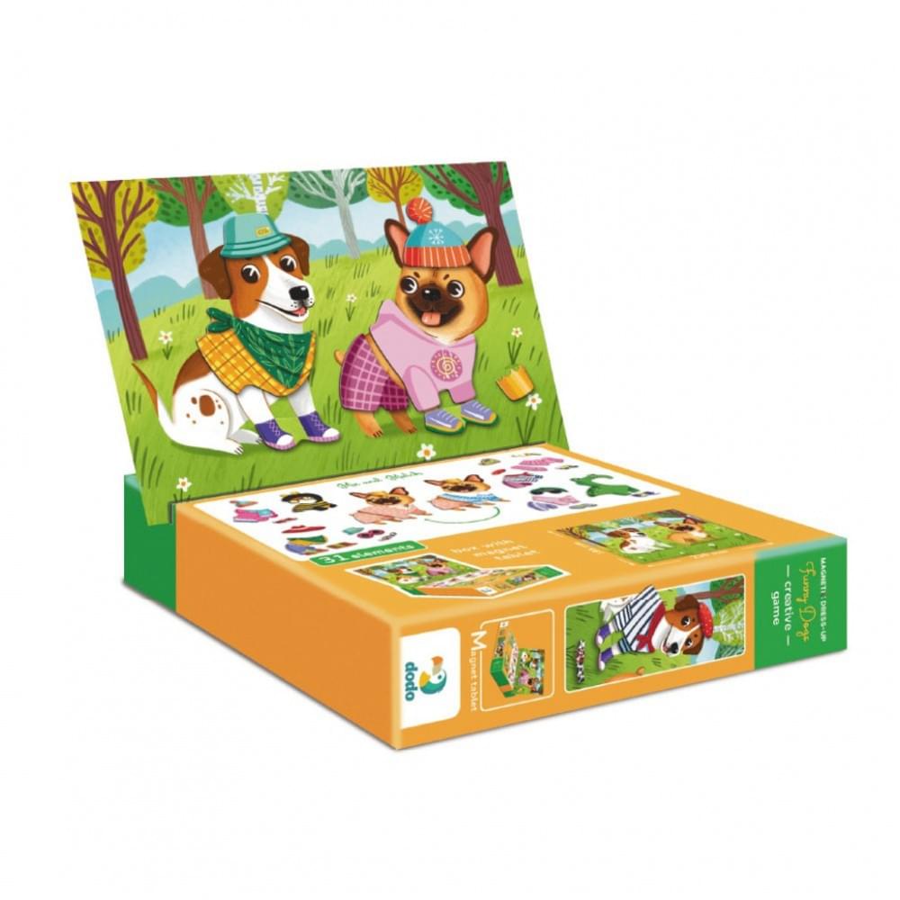 Розвиваюча магнітна гра одягалка "Кумедні пси" 200278, 30 елементів