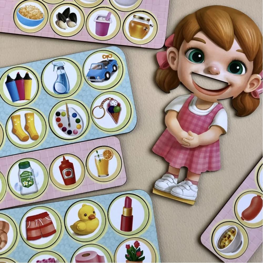 Дерев'яна настільна гра "Їстівне-неїстівне" Ubumblebees (ПСФ091) PSF091 сортер-комодик