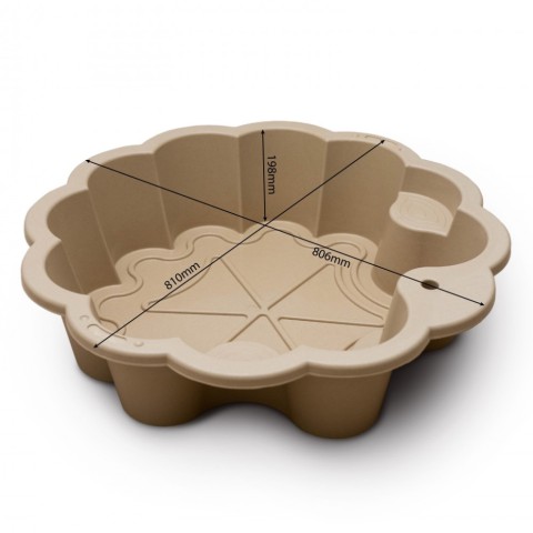 Пісочниця-басейн "Квіточка" 01234/02, 80 х 81 х 20 см