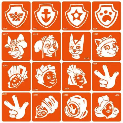 Набір трафаретів для біо-тату "Fixies + Paw patrol" fixies-paw-patrol-16