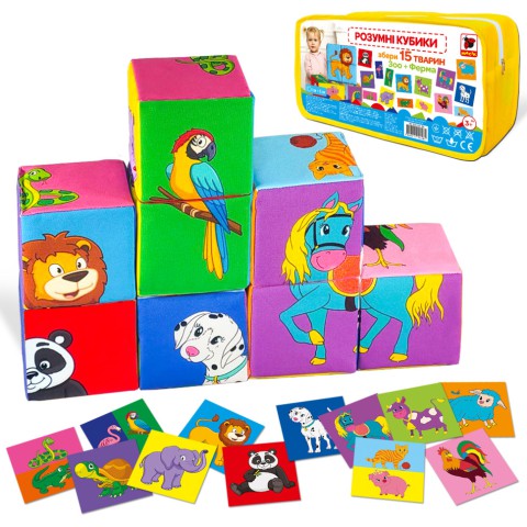 Набір м'яких кубиків "Розумні кубики" Macik МС 090501-06