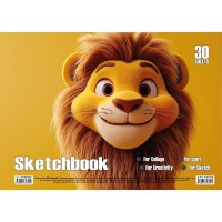 Альбом для малювання Лев KT13022503 пружина 30 аркушів