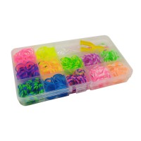 Набір гумок у коробці PR536, 600 шт для плетіння браслетів