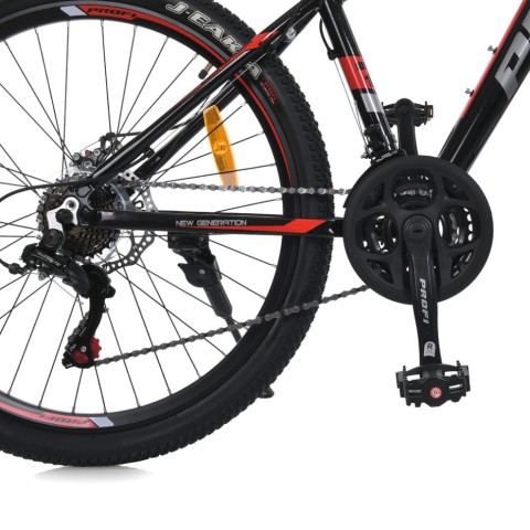 Велосипед MTB2602-2, 26 дюймів, алюмінієва рама 13 Shimano 21SP чорно-червоний