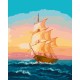Картина за номерами без підрамника "На хвилях" 10630-ACNF 40х50 см