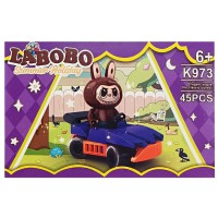 Дитячий конструктор Summer holiday LABUBU K973A-8, 45 деталей