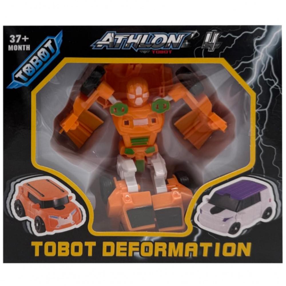 Машинка-трансформер "Tobot 2 в 1" 525-1(Orange) пластик