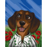 Картина за номерами без підрамника "Вухастий патріот" 11523-ACNF 40х50 см