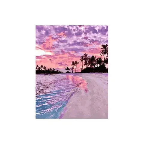 Картина за номерами. Brushme "Рожевий захід" GX28241, 40х50 см