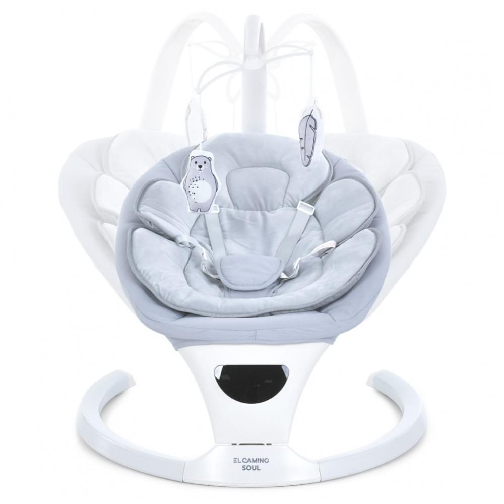 Заколисуючий центр-шезлонг SOUL ME 1175 Light Gray