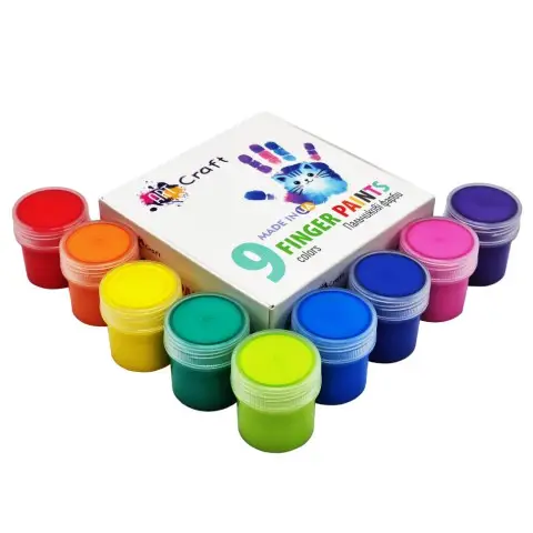 Набор пальчиковых красок 5024-AC 9 цветов по 20 мл