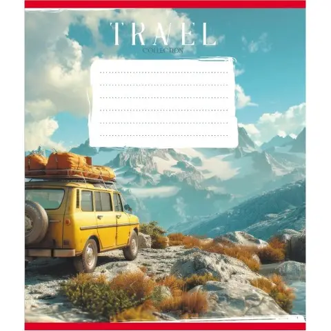 Зошит учнівський "Подорож на авто" 036-570083K-2 в клітинку, 36 аркушів