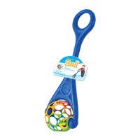 Дитяча каталка на палиці 3201(Blue) куля з брязкальцем, 61х19х14 см