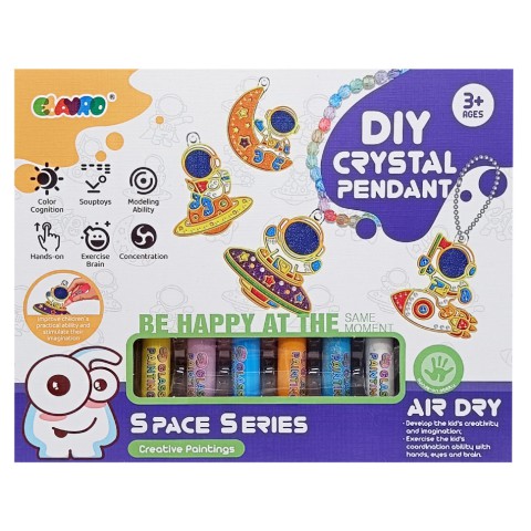 Набір для творчості "Space" 9040E, брелоки, розфарбування, намистини, фарба