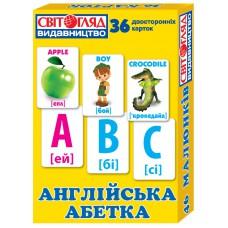 Дитячі розвиваючі картки "Англійський алфавіт" 13106047, 36 карток