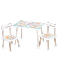 Дитячий Столик M 501-12 стільниця 60 х 40 см, 2 стільчики
