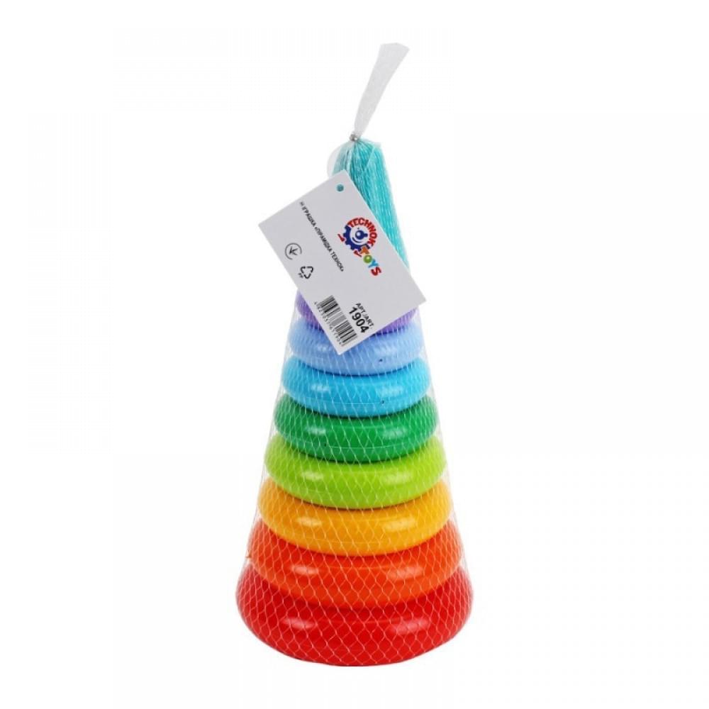 Дитяча іграшка "Пірамідка" 1904TXK видувна, 9 елементів, 31 см