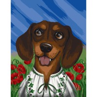 Картина за номерами "Вухастий патріот" ©pollypop92 11523-AC 40х50 см